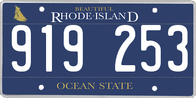 RI license plate 919253