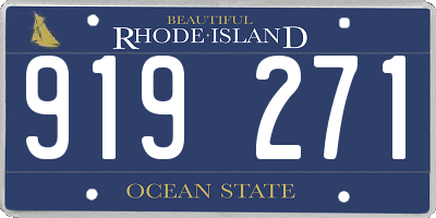 RI license plate 919271