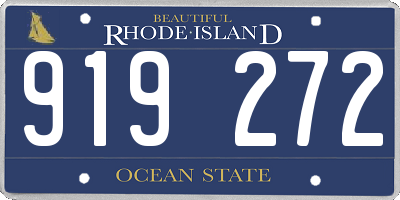 RI license plate 919272