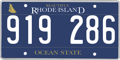 RI license plate 919286