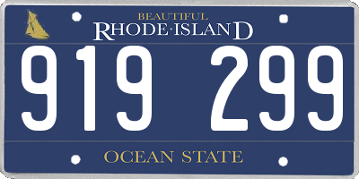 RI license plate 919299