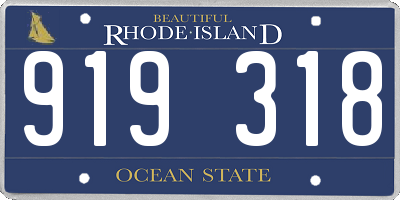 RI license plate 919318