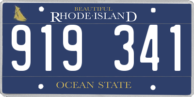 RI license plate 919341
