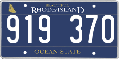 RI license plate 919370
