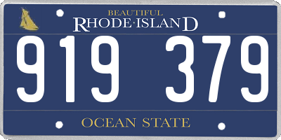 RI license plate 919379