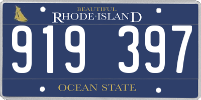 RI license plate 919397