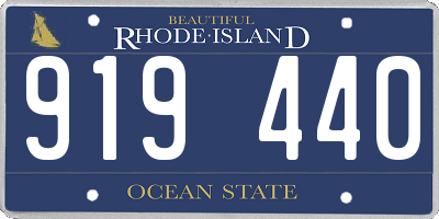 RI license plate 919440