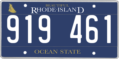 RI license plate 919461