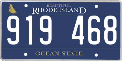 RI license plate 919468