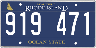 RI license plate 919471