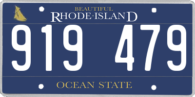 RI license plate 919479