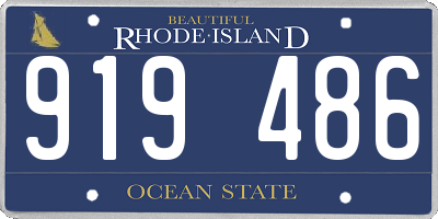 RI license plate 919486