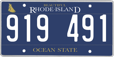 RI license plate 919491