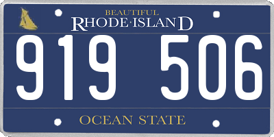 RI license plate 919506