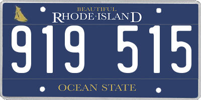 RI license plate 919515