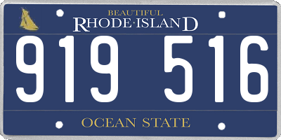 RI license plate 919516