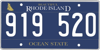 RI license plate 919520