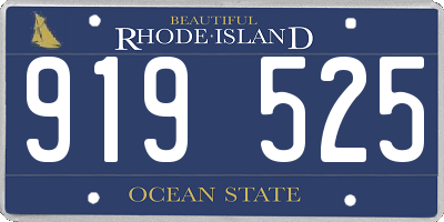 RI license plate 919525