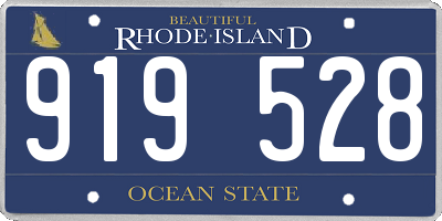 RI license plate 919528