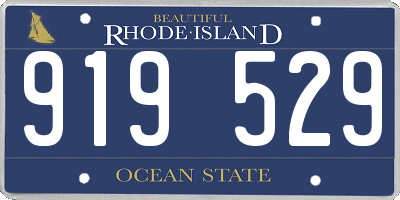 RI license plate 919529