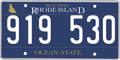 RI license plate 919530