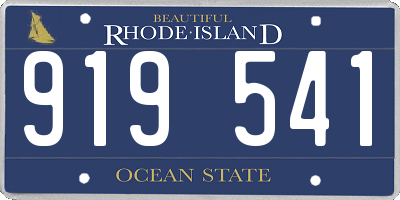 RI license plate 919541