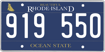 RI license plate 919550