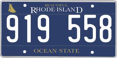 RI license plate 919558