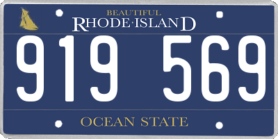 RI license plate 919569