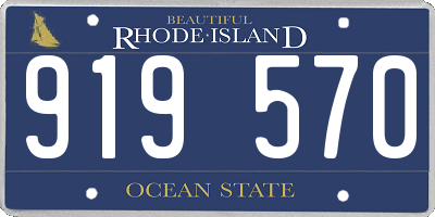 RI license plate 919570