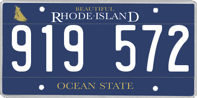 RI license plate 919572
