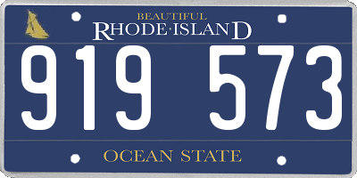 RI license plate 919573