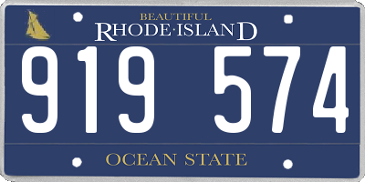 RI license plate 919574