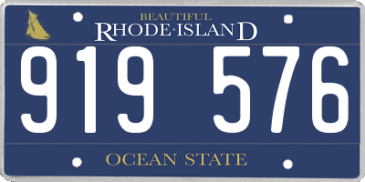 RI license plate 919576