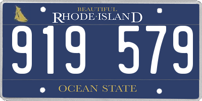 RI license plate 919579