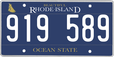 RI license plate 919589