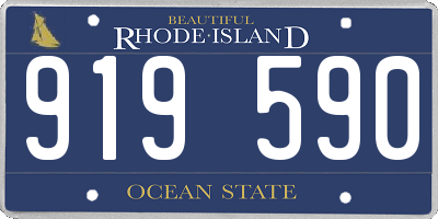 RI license plate 919590