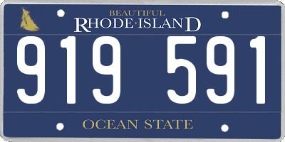 RI license plate 919591