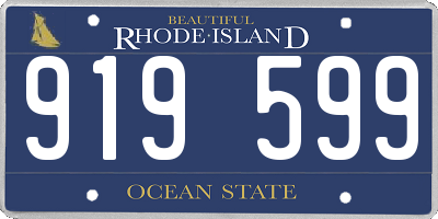 RI license plate 919599