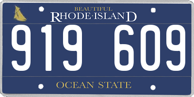 RI license plate 919609