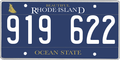RI license plate 919622