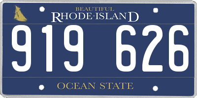 RI license plate 919626