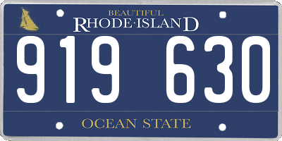 RI license plate 919630