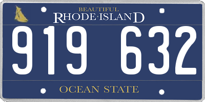 RI license plate 919632