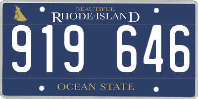 RI license plate 919646
