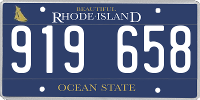 RI license plate 919658