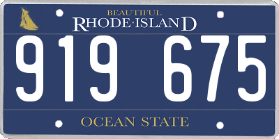 RI license plate 919675