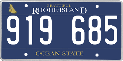 RI license plate 919685