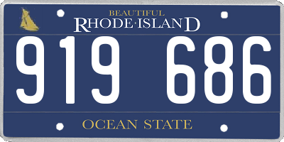RI license plate 919686
