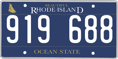 RI license plate 919688